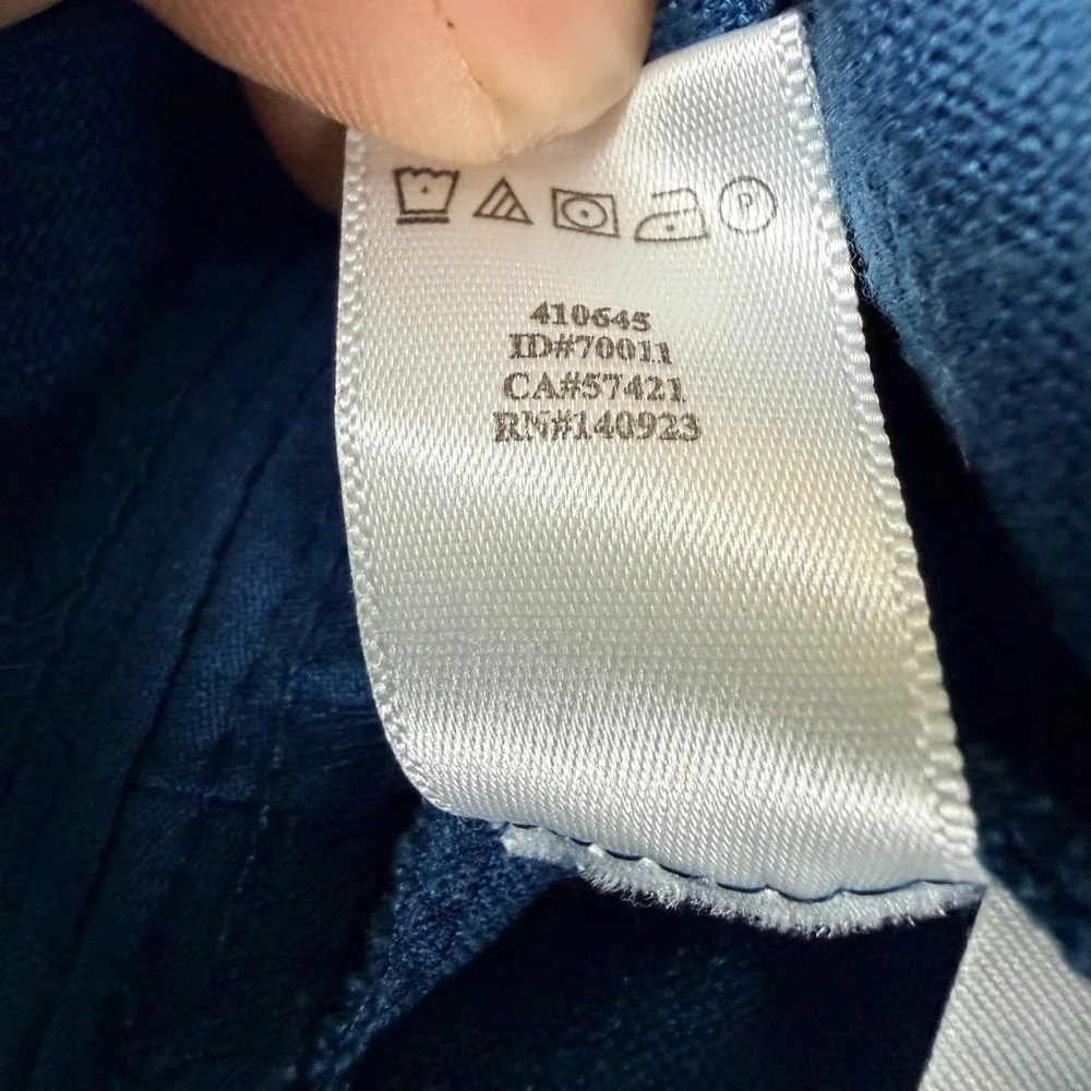 Ann Taylor LOFT Mini A Line‎ Skirt Womens 2 Blue Stretch Ruffle Detail Casual - Picture 5 of 9